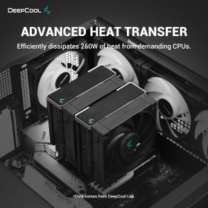 DeepCool CPU Cooler AK620 Zero Dark - Dual-Tower - LGA1700/AM5