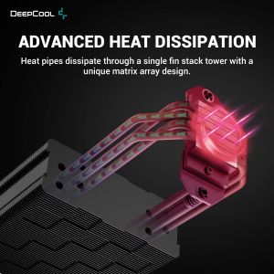 DeepCool CPU Cooler AK400 Zero Dark - LGA1700/AM5