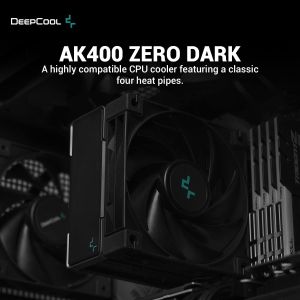 DeepCool CPU Cooler AK400 Zero Dark - LGA1700/AM5