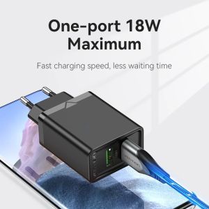 Vention Fast Charger 2 x QC3.0 18W Black - FBAB0