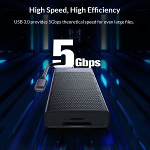 Orico докинг станция Type-C Docking Station Power Distribution 3.0 87W - HDMI, Type-C x 1, USB3.0 x 1, USB 2.0 x 2, LAN, SD, VGA, Audio - MDK-10P-BK