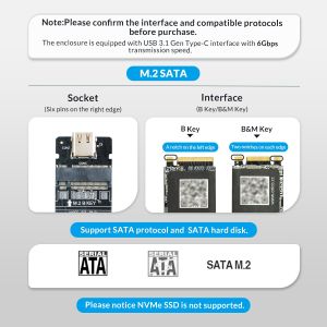 Orico външна кутия за диск Storage - Case - M.2 NVMe M key - USB3.1 Gen2 Type-C, 10Gbps - HM2-G2-BK