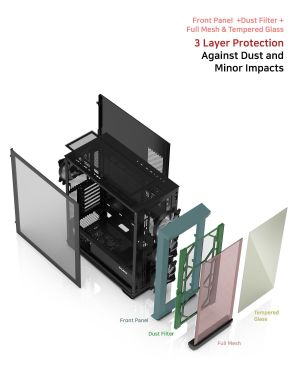 Zalman кутия Case EATX - Z10 DUO - Mesh/Tempered Glass