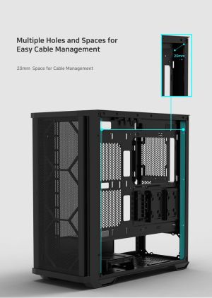 Zalman кутия Case EATX - Z10 DUO - Mesh/Tempered Glass