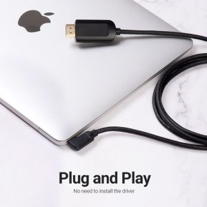 Cablu Vention Tip-C la HDMI Cablu unghi drept 1,5M negru - CGVBG