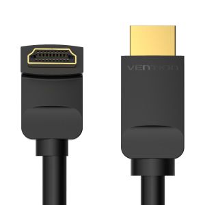 Vention Кабел HDMI Right Angle 270 Degree v2.0 M / M 4K/60Hz Gold - 1.5M Black - AAQBG