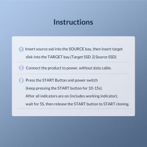 Stație de andocare Orico Storage - Duplicator pentru SSD NVMe M.2 - M2P2-C3-C