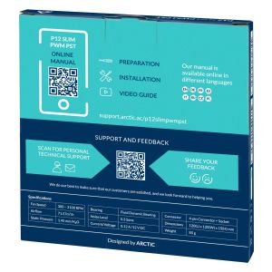 Arctic Fan 120x120x15mm - P12 SLIM PWM PST - 300-2100 RPM