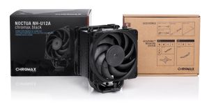 Noctua охладител CPU Cooler NH-U12A chromax.black Dual Fans - LGA1700/2066/1200/AMD