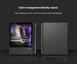 Zalman кутия за компютър Case ATX - N4 - RGB, Tempered Glass