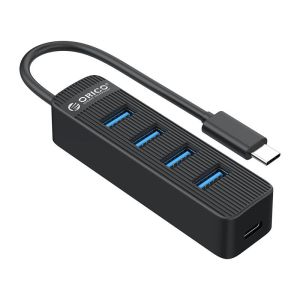 Orico хъб USB3.0 HUB 4 port - Type C input, aux Type-C power input - TWC3-4A