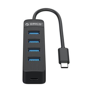 Orico хъб USB3.0 HUB 4 port - Type C input, aux Type-C power input - TWC3-4A