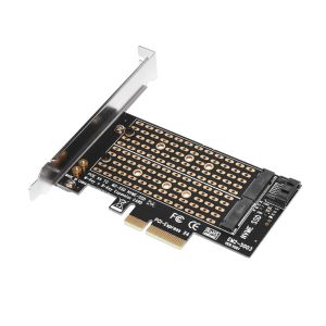 Makki M2 SSD NVMe+SATA (M-key+B-key) to PCI Express 3.0 4x adapter - MAKKI-M2-PCIE-2X