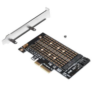 Makki M2 SSD NVMe+SATA (M-key+B-key) to PCI Express 3.0 4x adapter - MAKKI-M2-PCIE-2X