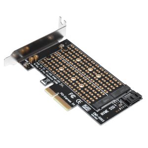 Makki M2 SSD NVMe+SATA (M-key+B-key) to PCI Express 3.0 4x adapter - MAKKI-M2-PCIE-2X