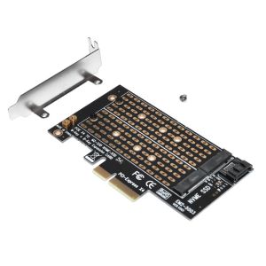 Makki M2 SSD NVMe+SATA (M-key+B-key) to PCI Express 3.0 4x adapter - MAKKI-M2-PCIE-2X