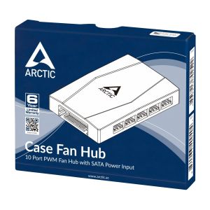 Arctic Case Fan Hub - 10 port PWM with SATA Power