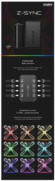 Zalman RGB Fan Hub 8ch aRGB - Z-SYNC