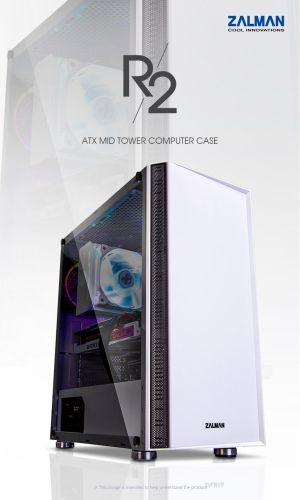 Zalman bilgisayar kasası Case ATX - R2 BEYAZ