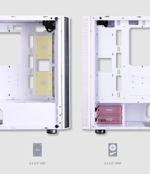 Zalman bilgisayar kasası Case ATX - R2 BEYAZ