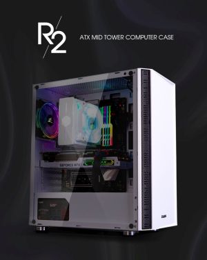 Zalman bilgisayar kasası Case ATX - R2 BEYAZ