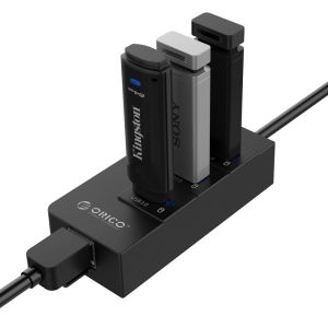 Orico хъб USB3.0 HUB 4 port + LAN - HR01-U3