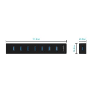 Orico USB3.0 HUB 7 port Black - H7013-U3-AD