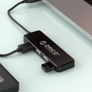 Orico hub USB2.0 HUB 4 bağlantı noktası Siyah - FL01-BK