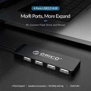 Orico hub USB2.0 HUB 4 bağlantı noktası Siyah - FL01-BK