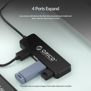 Orico hub USB2.0 HUB 4 bağlantı noktası Siyah - FL01-BK