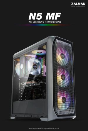 Zalman кутия за компютър Case ATX - N5 MF - 4 x 120mm Fixed RGB