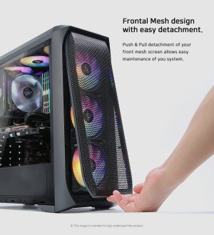 Zalman кутия за компютър Case ATX - N5 MF - 4 x 120mm Fixed RGB