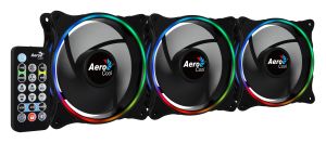 AeroCool Fan Pack 3-in-1 3x120mm - ECLIPSE 12 Pro - Addressable RGB with Hub, Remote - ACF3-EL10217.12