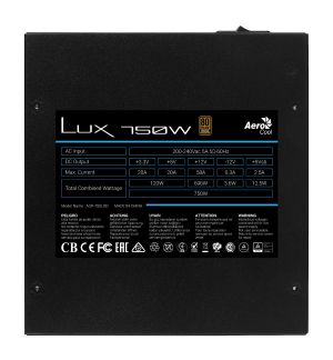 Sursa de alimentare AeroCool PSU LUX-750W Bronze - ACPB-LD75AEC.11