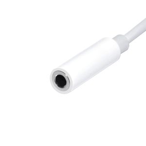 Makki преходник Adapter Type-C M to 3.5mm audio jack 4P F, White - MAKKI-CBL-C-AUDIO-WH