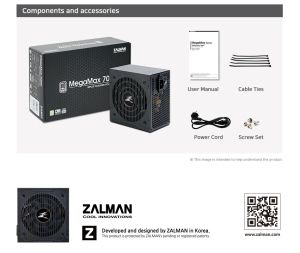 Zalman PSU MegaMax 700W 80+ ZM700-TXII