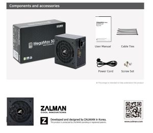 Zalman PSU MegaMax 500W 80+ ZM500-TXII