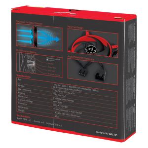 Arctic вентилатор Fan 140mm BioniX P140 PWM PST - Red