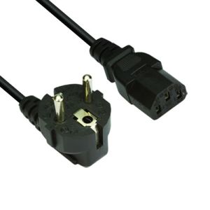 VCom Power Cord Computer schuko 220V 1.8m - CE021-1.8m-0.75mm