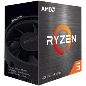 AMD CPU Desktop Ryzen 5 6C/12T 5600X (3.7/4.6GHz Max Boost,35MB,65W,AM4) box with Wraith Stealth Cooler