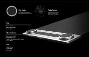 Графичен дисплей таблет HUION Inspiroy Dial 2, 5080 LPI, Черен