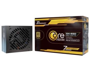 Seasonic захранване PSU ATX 3.1 650W Gold, Full Modular, PCIe 5.1 - CORE GX-650 V2 - SRP-CGX651-A5A32SF