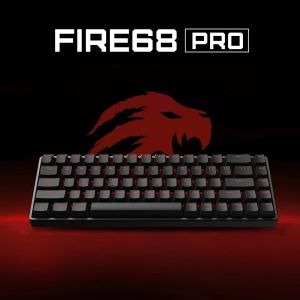 Madlions Professional Gaming Mechanical Keyboard FIRE 68 PRO - 8K, Gateron Magnetic Jade Switches, RGB - Black