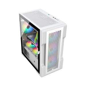 1stPlayer Case mATX - TRILOBITE T3 Mesh White