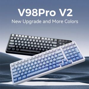 VGN Wireless Gaming Mechanical Keyboard - V98 PRO V2 Limited Black Glow - Kailh Arctic Switches, BT5.0, 2.4G, RGB