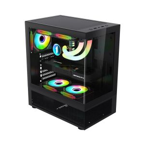 1stPlayer Case ATX - MIKU Mi7-A Black - Reversed fans included