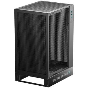 DeepCool CH170 DIGITAL, Mini Tower, Mini-ITX, 2xUSB3.0, 1xType-C Gen 2, 1xAudio, Mesh Panel, Black, R-CH170-BKNPI0D-G-1