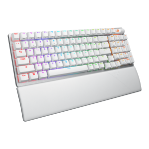 Геймърска безжична Клавиатура ASUS ROG Strix Scope II 96 - Moonlight White