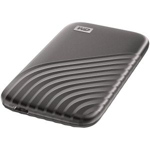 WD 1TB My Passport SSD - SSD portabil, viteze de citire de până la 1050 MB/s și scriere de 1000 MB/s, USB 3.2 Gen 2 - gri spațial, EAN: 619659184001