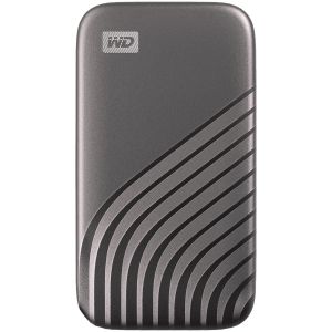 WD 1TB My Passport SSD - SSD portabil, viteze de citire de până la 1050 MB/s și scriere de 1000 MB/s, USB 3.2 Gen 2 - gri spațial, EAN: 619659184001